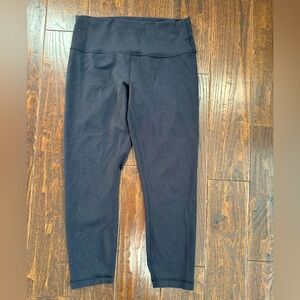 Lululemon wonder train high rise crop leggings size 10